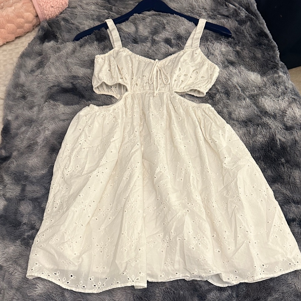 American Eagle Outfitters White Eyelet Dress